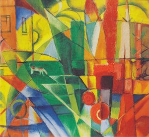Landscape with House, Dog, and Cattle